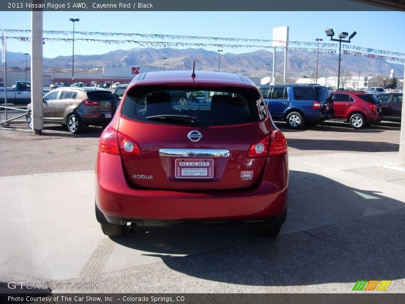 Cayenne Red / Black 2013 Nissan Rogue S AWD