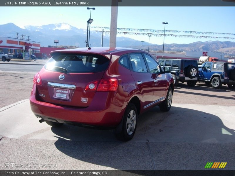 Cayenne Red / Black 2013 Nissan Rogue S AWD