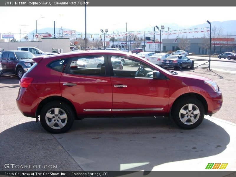 Cayenne Red / Black 2013 Nissan Rogue S AWD