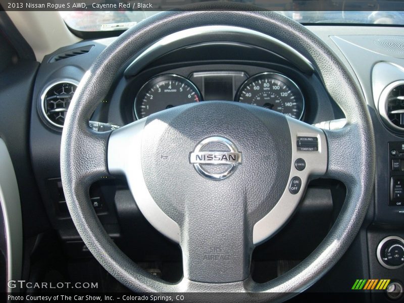 Cayenne Red / Black 2013 Nissan Rogue S AWD