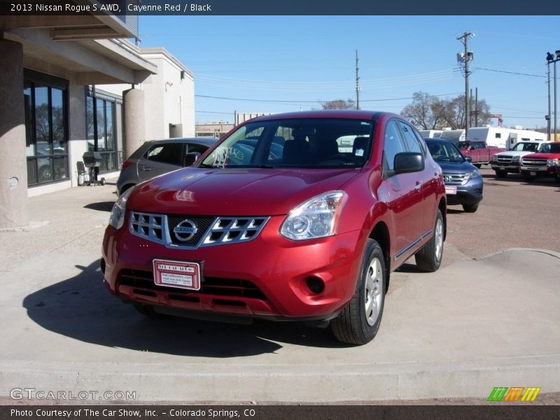 Cayenne Red / Black 2013 Nissan Rogue S AWD