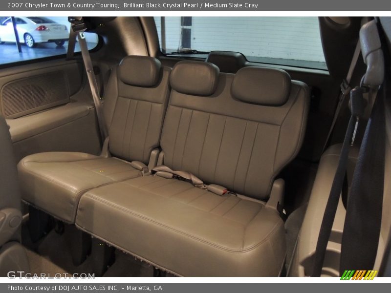 Brilliant Black Crystal Pearl / Medium Slate Gray 2007 Chrysler Town & Country Touring