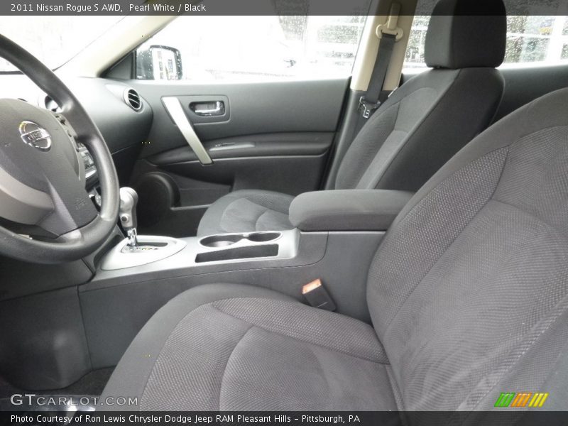 Pearl White / Black 2011 Nissan Rogue S AWD