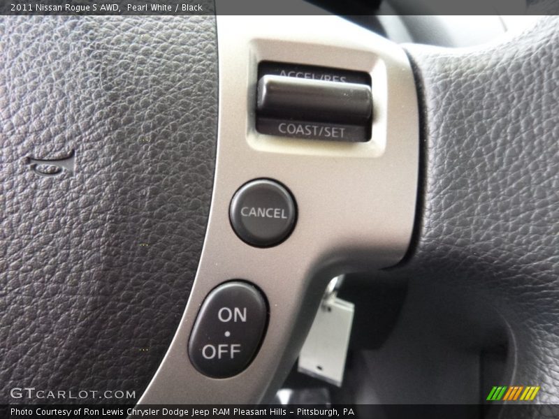 Pearl White / Black 2011 Nissan Rogue S AWD