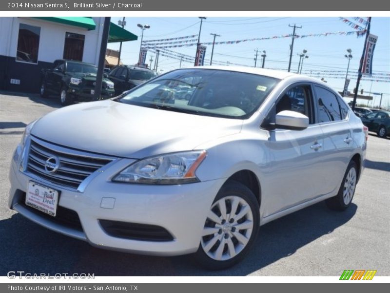 Brilliant Silver / Charcoal 2014 Nissan Sentra S