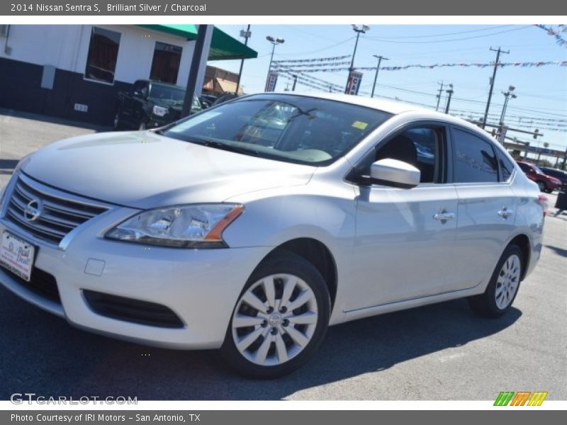 Brilliant Silver / Charcoal 2014 Nissan Sentra S