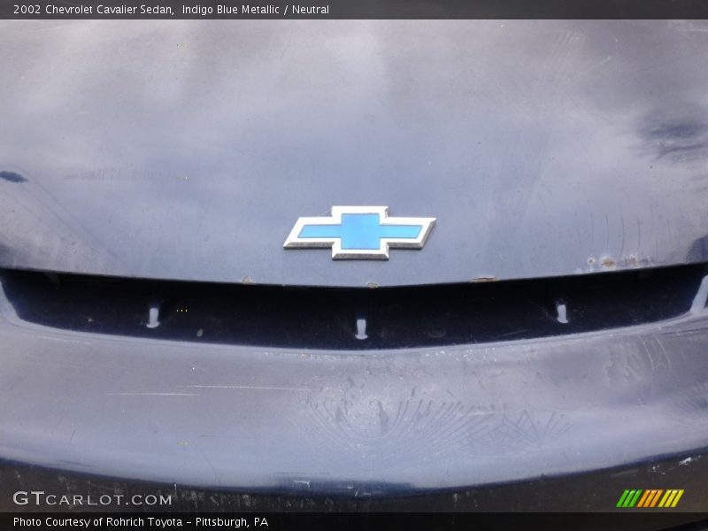 Indigo Blue Metallic / Neutral 2002 Chevrolet Cavalier Sedan