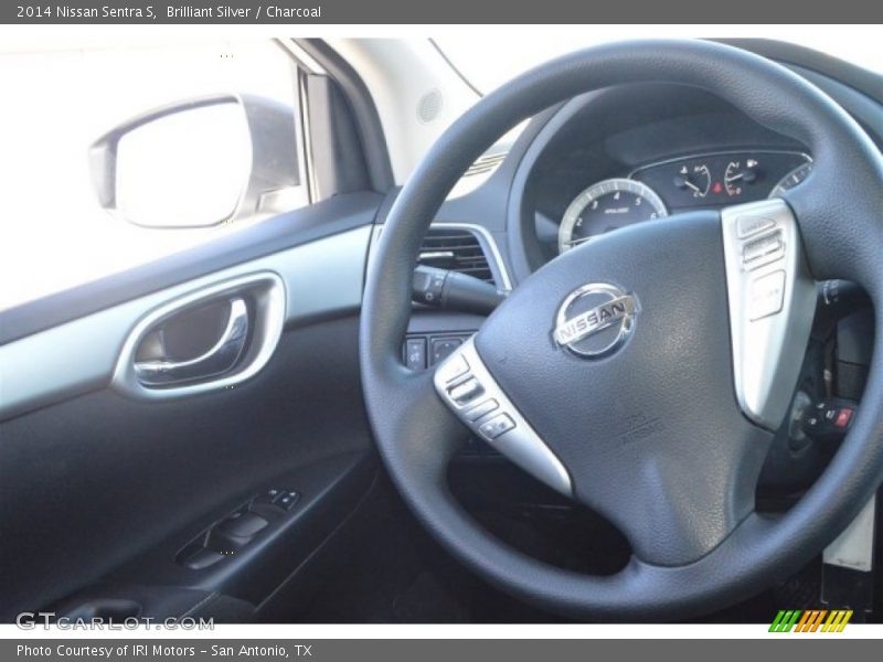 Brilliant Silver / Charcoal 2014 Nissan Sentra S