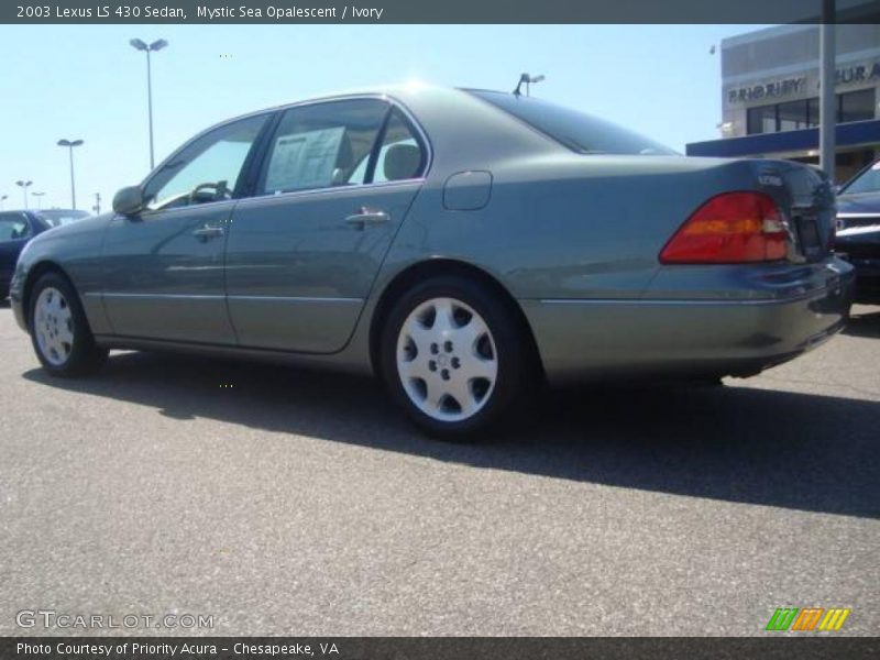 Mystic Sea Opalescent / Ivory 2003 Lexus LS 430 Sedan