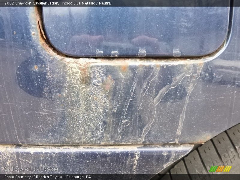 Indigo Blue Metallic / Neutral 2002 Chevrolet Cavalier Sedan