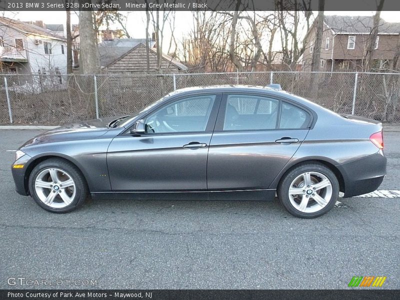 Mineral Grey Metallic / Black 2013 BMW 3 Series 328i xDrive Sedan