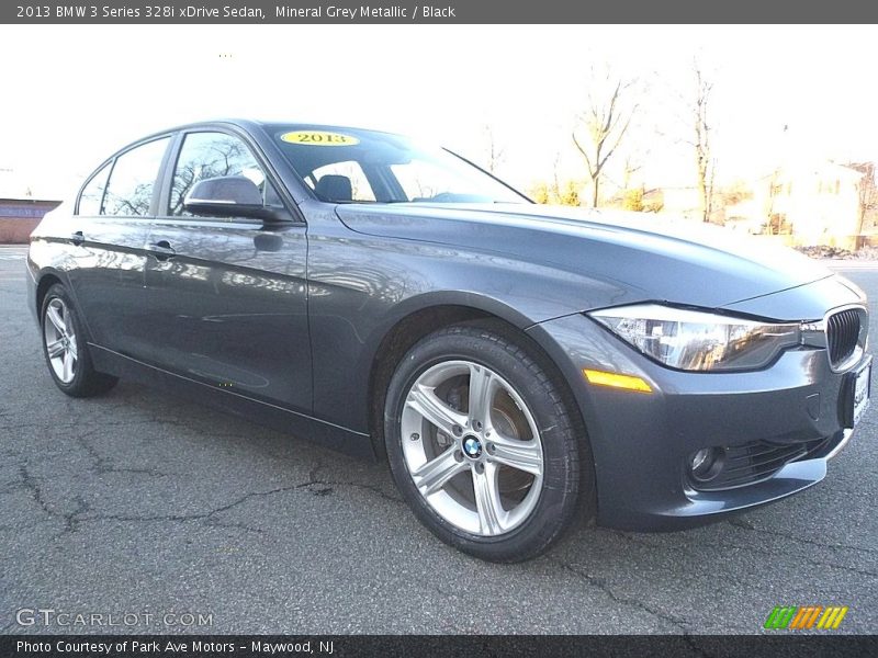 Mineral Grey Metallic / Black 2013 BMW 3 Series 328i xDrive Sedan