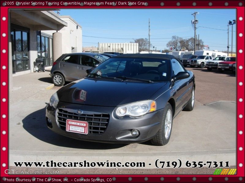 Magnesium Pearl / Dark Slate Gray 2005 Chrysler Sebring Touring Convertible