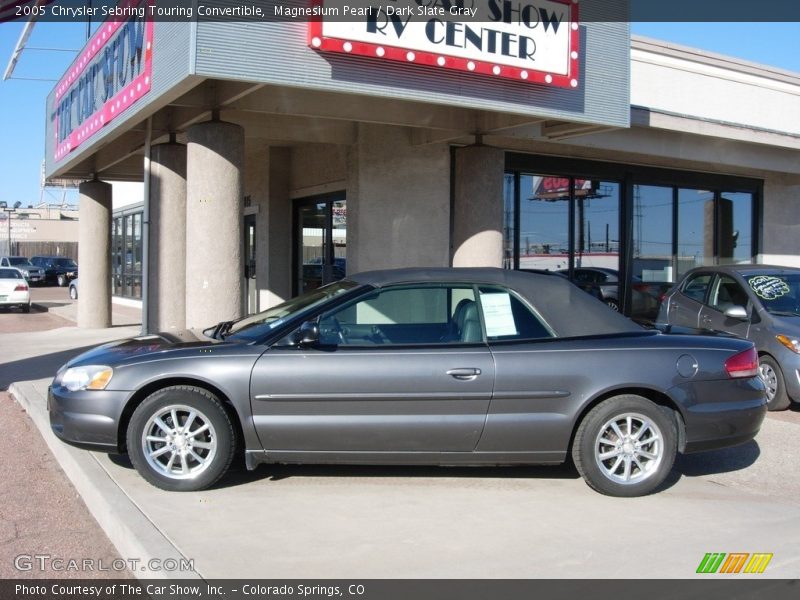Magnesium Pearl / Dark Slate Gray 2005 Chrysler Sebring Touring Convertible