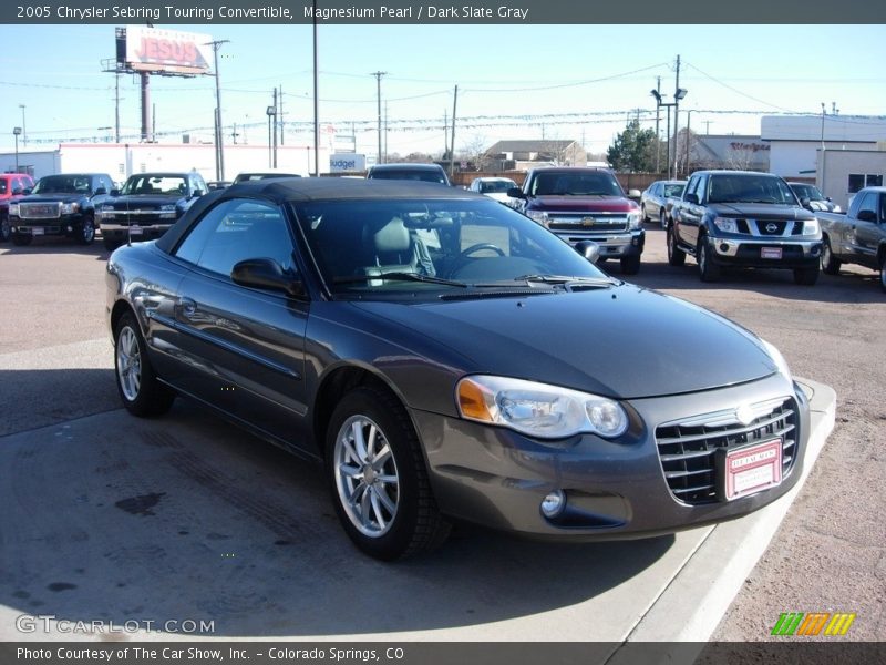 Magnesium Pearl / Dark Slate Gray 2005 Chrysler Sebring Touring Convertible