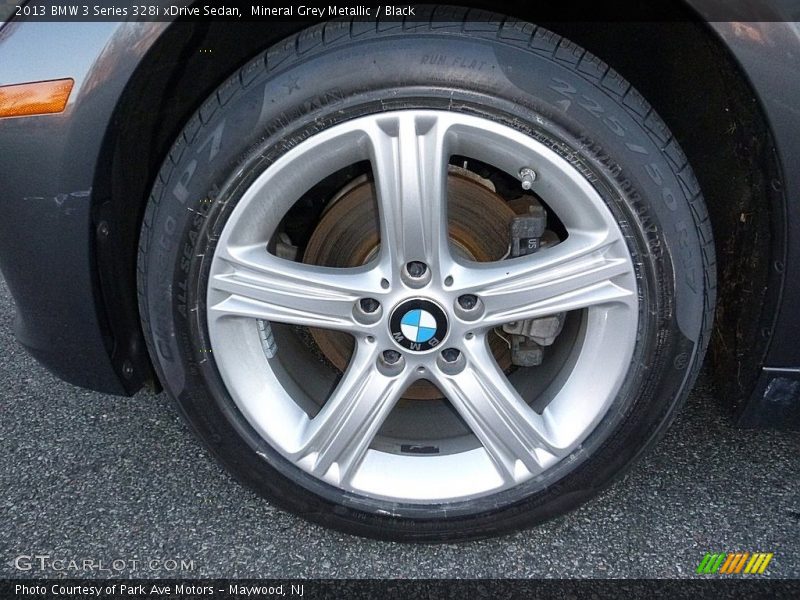 Mineral Grey Metallic / Black 2013 BMW 3 Series 328i xDrive Sedan