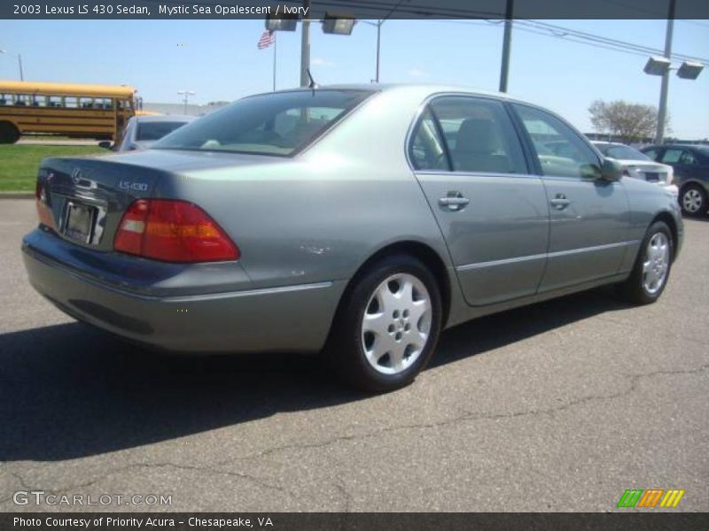 Mystic Sea Opalescent / Ivory 2003 Lexus LS 430 Sedan