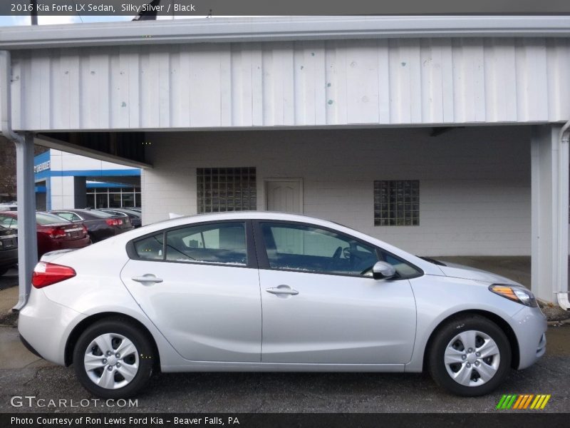 Silky Silver / Black 2016 Kia Forte LX Sedan