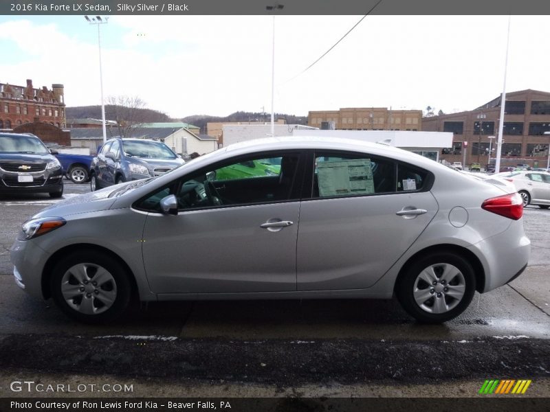 Silky Silver / Black 2016 Kia Forte LX Sedan