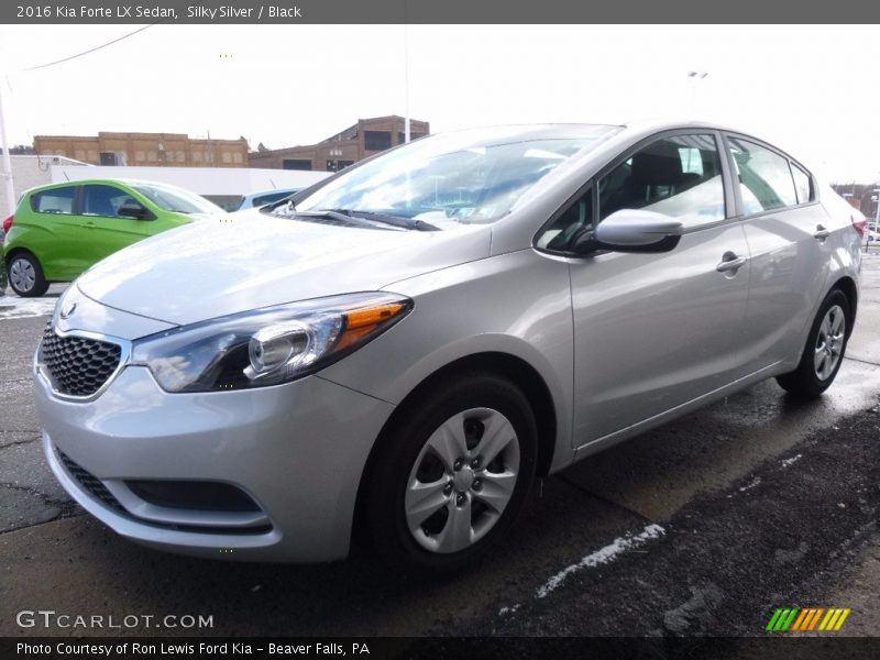 Silky Silver / Black 2016 Kia Forte LX Sedan
