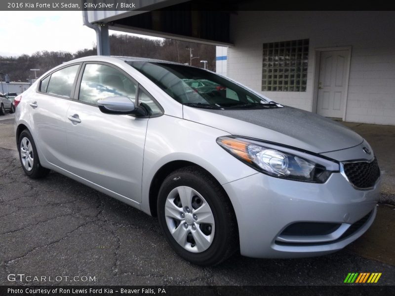 Silky Silver / Black 2016 Kia Forte LX Sedan