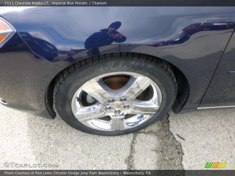 Imperial Blue Metallic / Titanium 2011 Chevrolet Malibu LT