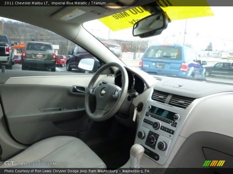 Imperial Blue Metallic / Titanium 2011 Chevrolet Malibu LT