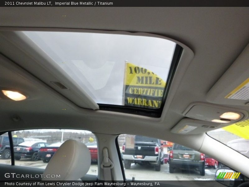 Imperial Blue Metallic / Titanium 2011 Chevrolet Malibu LT