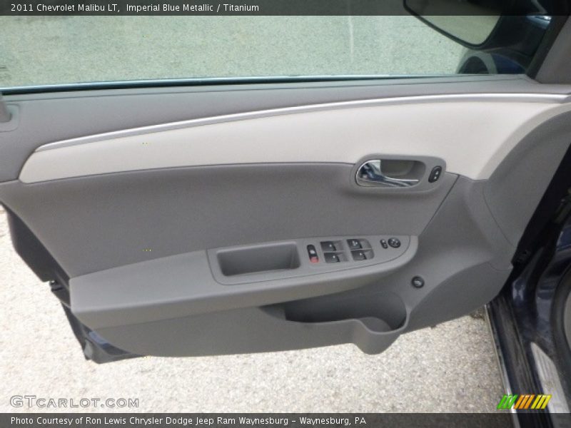 Imperial Blue Metallic / Titanium 2011 Chevrolet Malibu LT