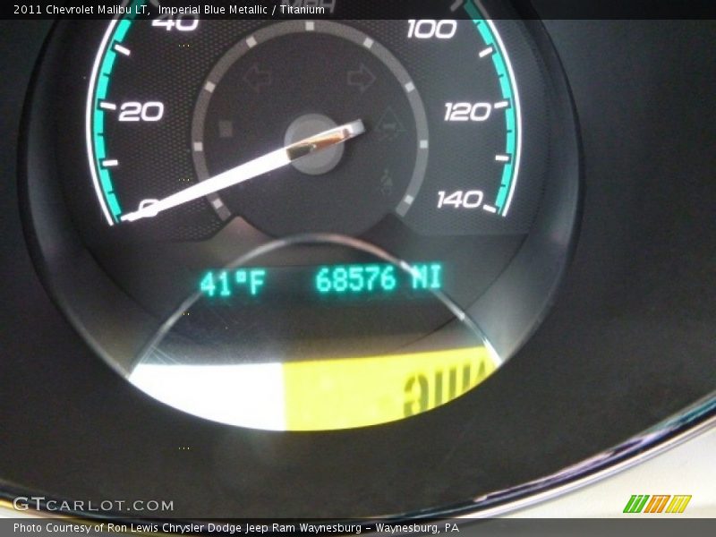 Imperial Blue Metallic / Titanium 2011 Chevrolet Malibu LT