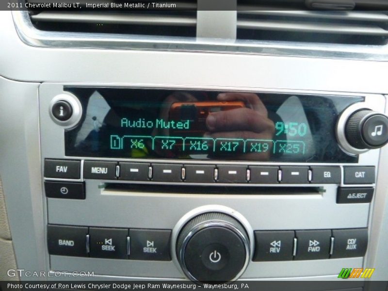 Imperial Blue Metallic / Titanium 2011 Chevrolet Malibu LT