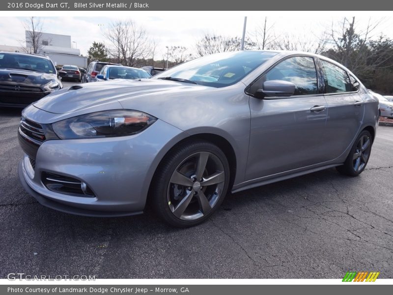 Billet Silver Metallic / Black 2016 Dodge Dart GT