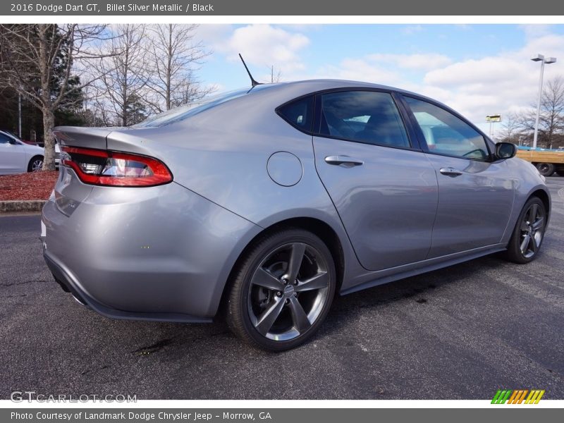 Billet Silver Metallic / Black 2016 Dodge Dart GT