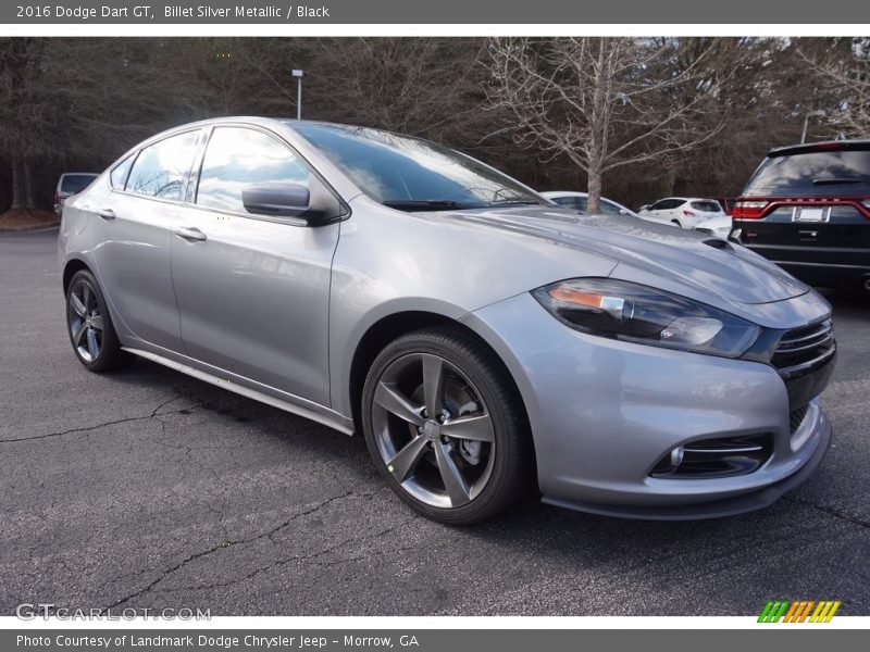 Billet Silver Metallic / Black 2016 Dodge Dart GT