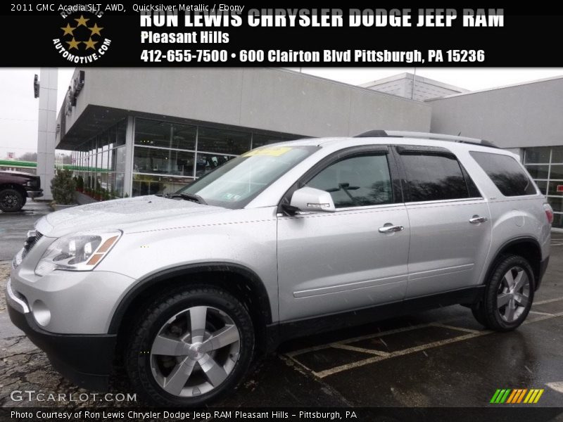 Quicksilver Metallic / Ebony 2011 GMC Acadia SLT AWD