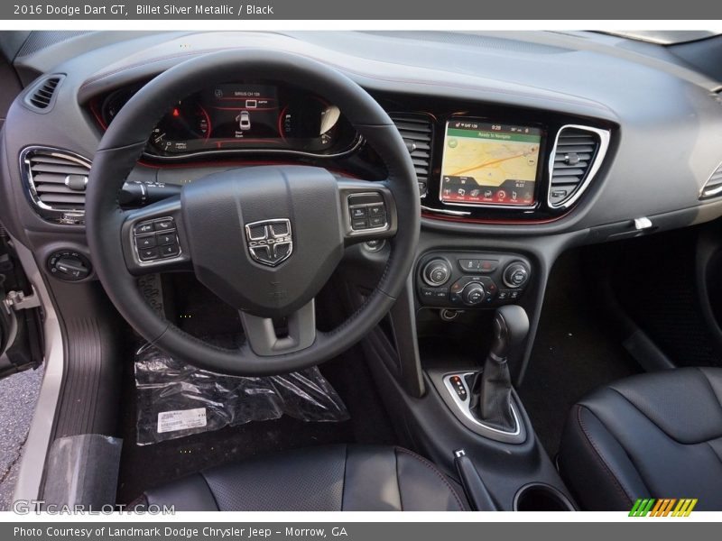 Billet Silver Metallic / Black 2016 Dodge Dart GT