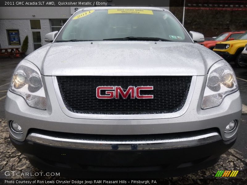 Quicksilver Metallic / Ebony 2011 GMC Acadia SLT AWD