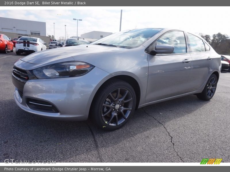 Billet Silver Metallic / Black 2016 Dodge Dart SE