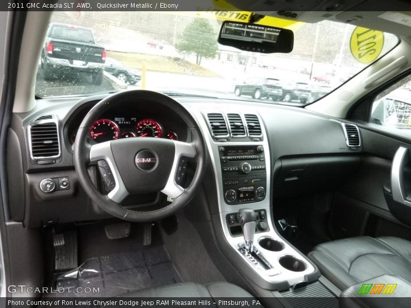 Quicksilver Metallic / Ebony 2011 GMC Acadia SLT AWD