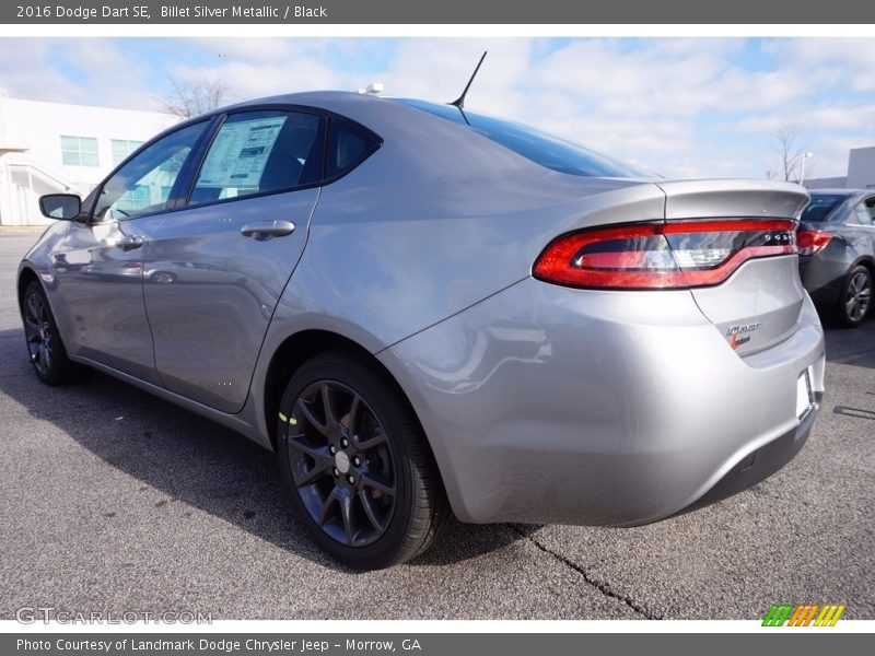 Billet Silver Metallic / Black 2016 Dodge Dart SE