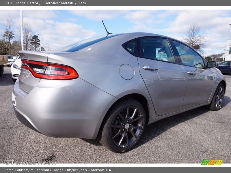 Billet Silver Metallic / Black 2016 Dodge Dart SE