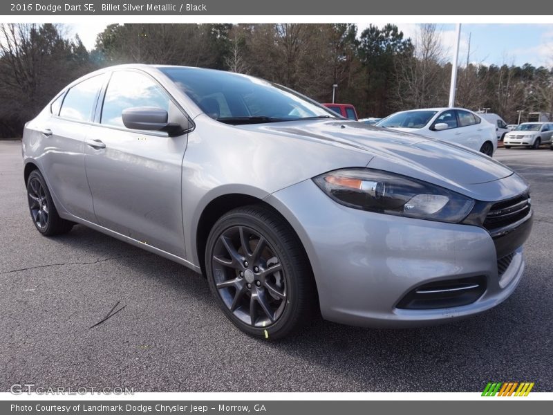 Billet Silver Metallic / Black 2016 Dodge Dart SE