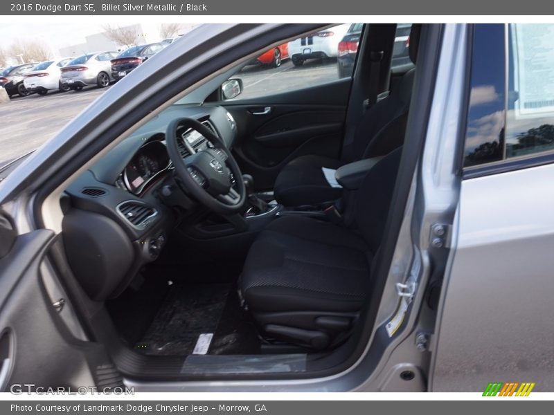 Billet Silver Metallic / Black 2016 Dodge Dart SE