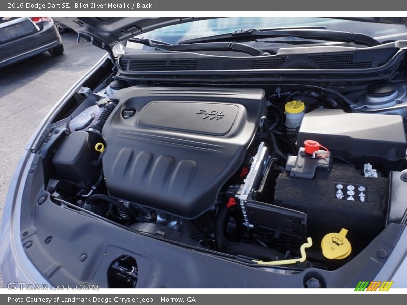 Billet Silver Metallic / Black 2016 Dodge Dart SE