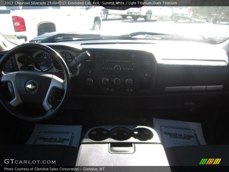 Summit White / Light Titanium/Dark Titanium 2013 Chevrolet Silverado 2500HD LT Extended Cab 4x4