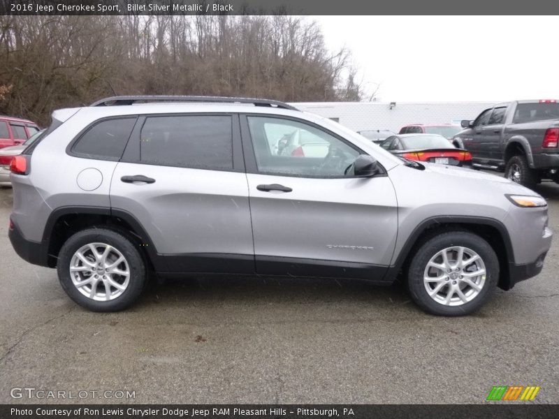 Billet Silver Metallic / Black 2016 Jeep Cherokee Sport
