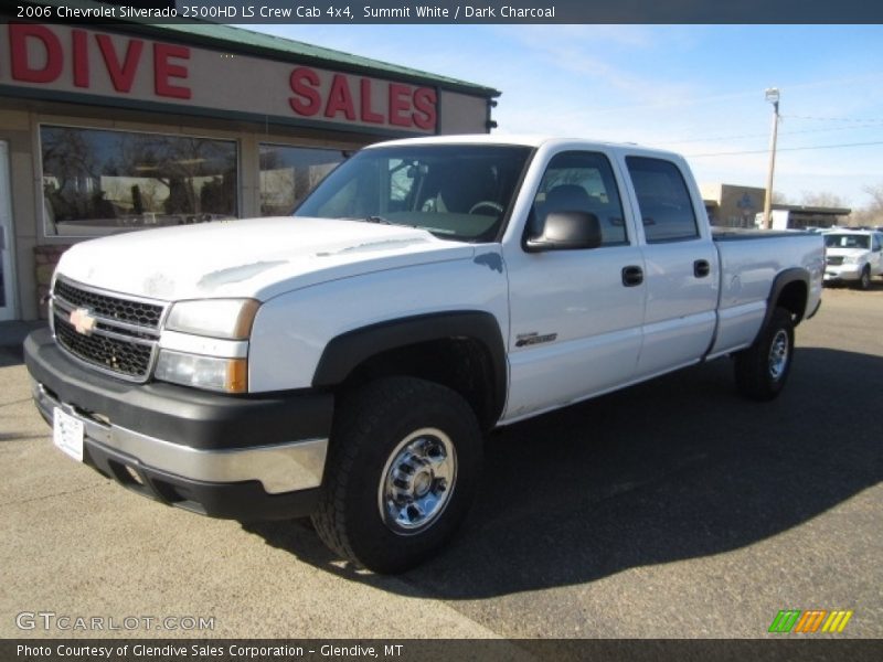 Summit White / Dark Charcoal 2006 Chevrolet Silverado 2500HD LS Crew Cab 4x4