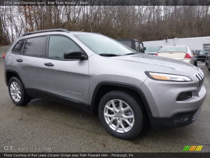 Billet Silver Metallic / Black 2016 Jeep Cherokee Sport