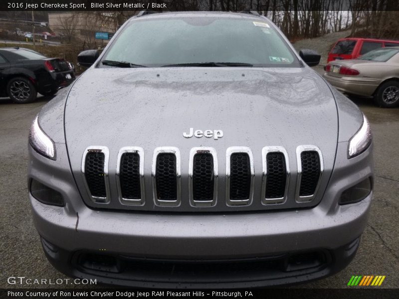 Billet Silver Metallic / Black 2016 Jeep Cherokee Sport