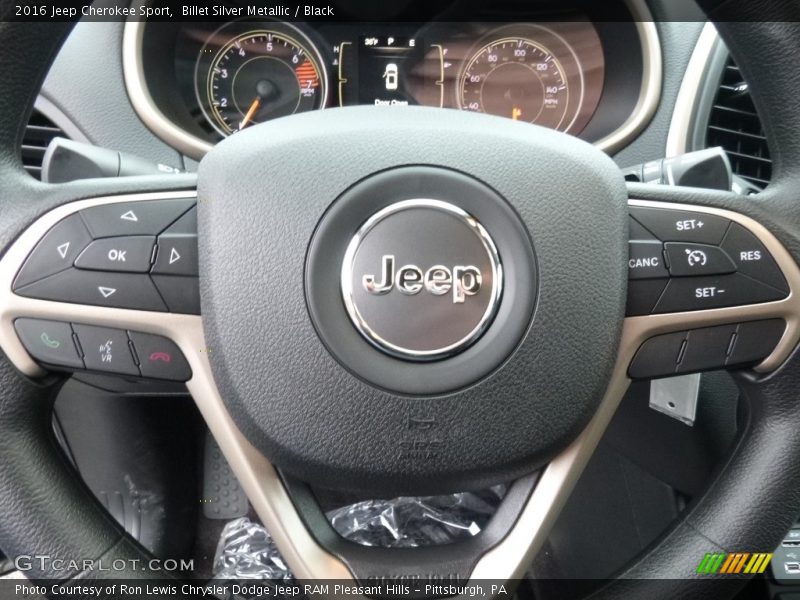 Billet Silver Metallic / Black 2016 Jeep Cherokee Sport